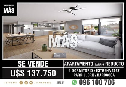 Apartamento Venta Reducto Montevideo iMas.uy - R*