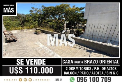 Casa Venta Brazo Oriental Montevideo iMas.uy A *