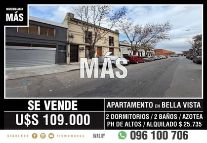 Apartamento Venta Bella Vista Montevideo iMas.uy R *