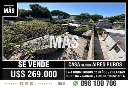 Casa Venta Cochera Brazo Oriental Montevideo iMas.uy R