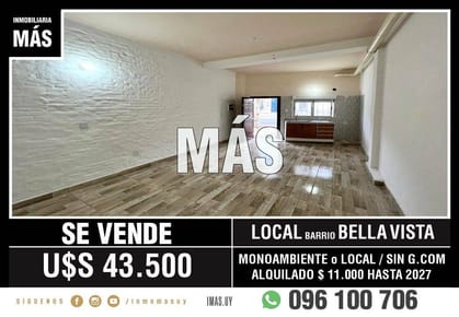 Venta Local o Monoambiente Reducto Montevideo Imas.uy R
