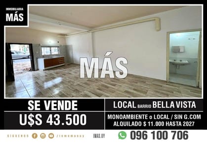 Venta Local o Monoambiente Prado Montevideo Imas.uy R