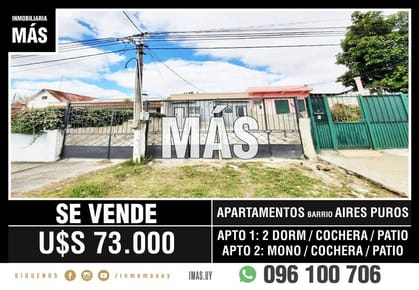 Apartamento Venta Aires Puros Montevideo iMas.uy L *