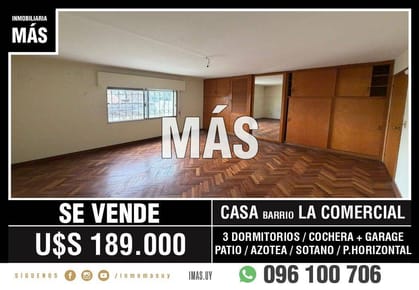 Casa Venta Cochera La Blanqueada Montevideo iMas.uy R