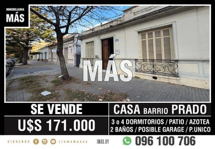 Casa Venta Padrón Único Atahualpa Montevideo iMas.uy R