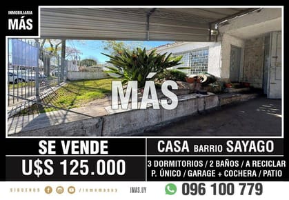 Casa Venta 3 Dormitorios Peñarol Montevideo iMas.uy MC