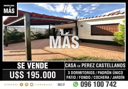 Casa Venta Cochera Perez Castellanos Montevideo iMas.uy LM *
