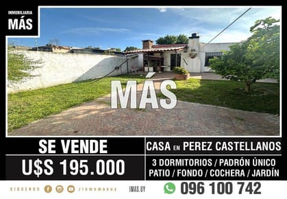 Casa Venta Cochera Cerrito Montevideo iMas.uy LM