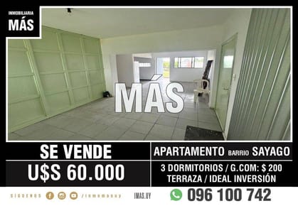 Apartamento Venta Sayago Montevideo iMas.uy LM *