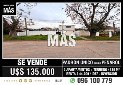 Casa Venta Peñarol Montevideo iMas.uy MC *