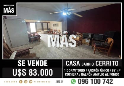 Casa + Galpón Venta Aires Puros Montevideo iMas.uy LM