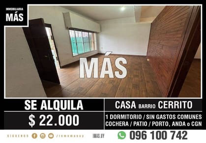 Casa Alquiler Cochera Brazo Oriental Montevideo iMas.uy LM