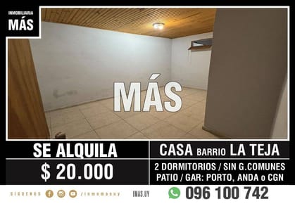 Casa Alquiler Paso Molino Montevideo iMas.uy LM