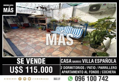 Casa Venta Cochera Mercado Modelo Montevideo iMas.uy LM