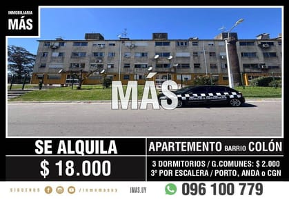 Apartamento Alquiler Colón Montevideo iMas.uy MC *