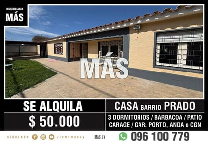 Casa Alquiler Garage Aires Puros Montevideo iMas.uy MC