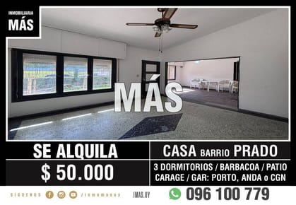 Casa Alquiler Garage Sayago Montevideo iMas.uy MC
