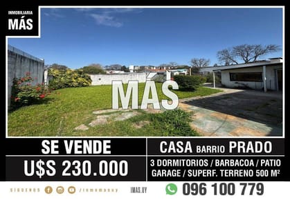 Casa Venta Garage Sayago Montevideo iMas.uy MC