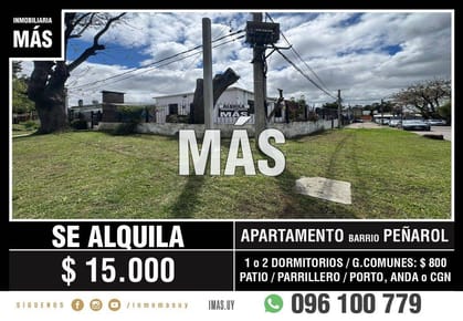 Apartamento Alquiler Peñarol Montevideo iMas.uy MC *