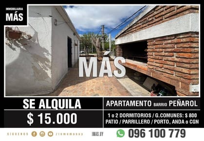Apartamento Alquiler Sayago Montevideo iMas.uy MC