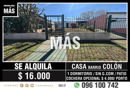 Casa Alquiler Conciliación Montevideo iMas.uy LM