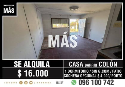 Casa Alquiler Peñarol Montevideo iMas.uy LM