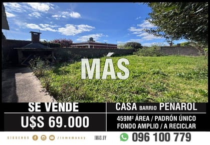 Casa Venta Sayago Montevideo iMas.uy MC