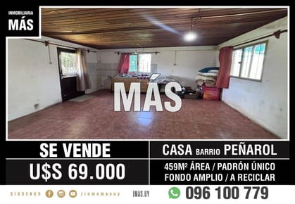 Casa Venta Padrón Único Montevideo iMas.uy MC