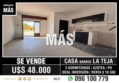 Casa Venta Ideal Inversión Paso Molino Montevideo iMas.uy MC
