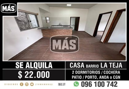 Casa Alquiler Cochera Belvedere Montevideo iMas.uy LM