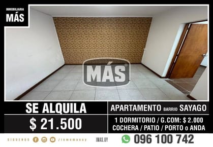 Apartamento Alquiler Paso de las Duranas Montevideo iMas.uy LM