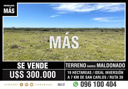 Venta Terreno San Carlos Maldonado iMas.uy FM