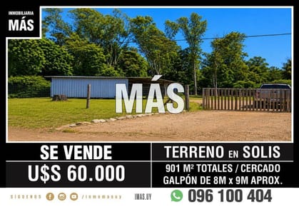 Terreno Venta Cabaña Solis Maldonado iMas.uy FM *