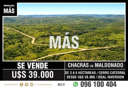 Chacra Venta Cerro Catedral Maldonado iMas.uy FM *
