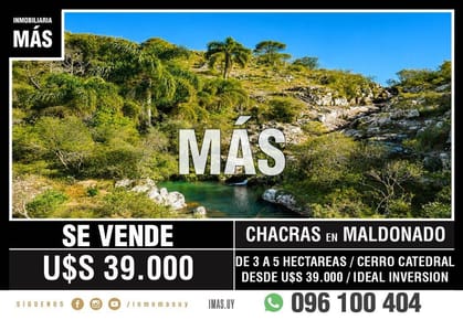 Chacra Venta Cerro Catedral Rocha iMas.uy FM