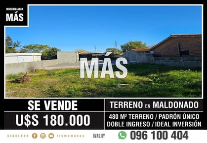 Terreno Venta Sarubbi Maldonado iMas.uy FM