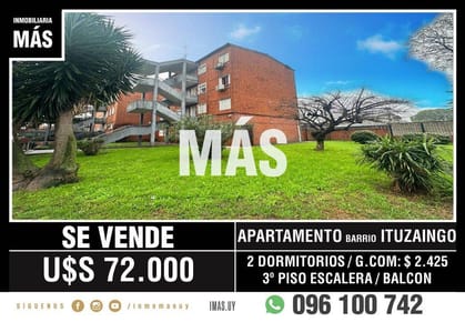 Apartamento Venta Ituzaingo Montevideo iMas.uy RC *