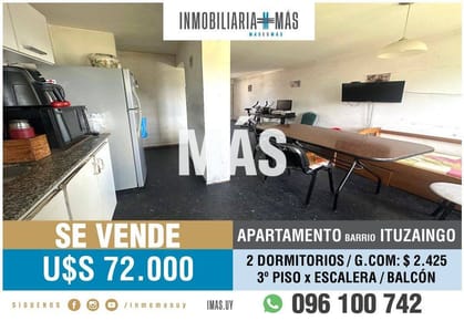 Apartamento Venta 2 Dormitorios Montevideo iMas.uy RC