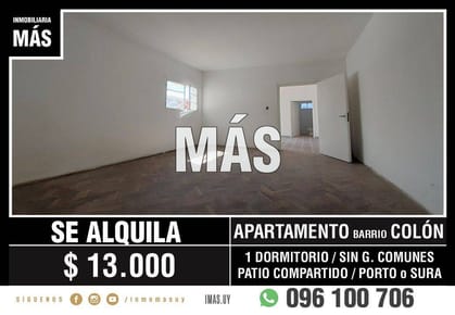 Apartamento Alquiler Colon Montevideo iMas.uy R *