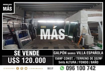 Galpón Venta Montevideo iMas.uy - RC