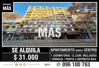 Apartamento Alquiler Cordón Montevideo iMas.uy P