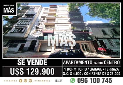 Venta Apartamento Centro Montevideo iMas.uy S *