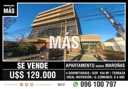 Apartamento Venta Curva de Maroñas Montevideo iMas.uy MA *