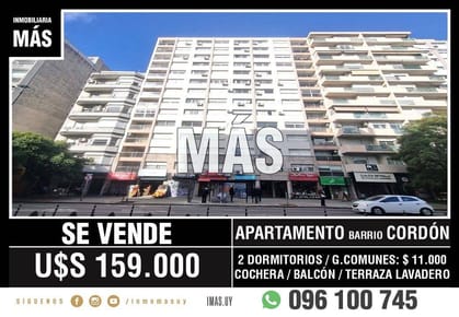 Apartamento Venta Cordón Montevideo iMas.uy S *
