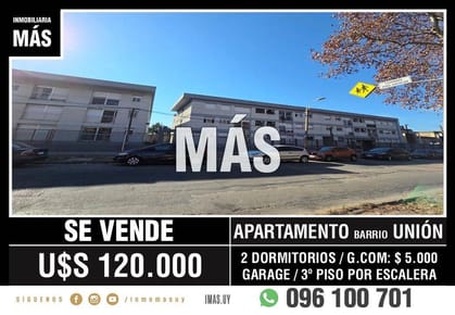 Apartamento Venta Unión Montevideo iMas.uy LC *
