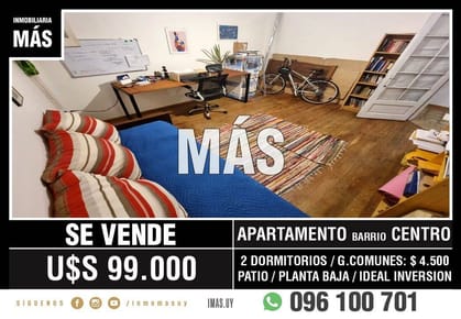 Venta Apartamento Tres Cruces Montevideo iMas.uy L