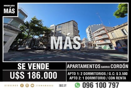 Apartamentos Venta 3 Dormitorios Cordón Montevideo iMas.uy MA *