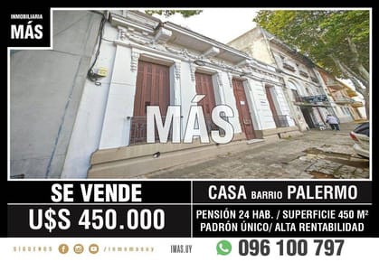 Padrón Único Venta Palermo Montevideo iMas.uy MA *