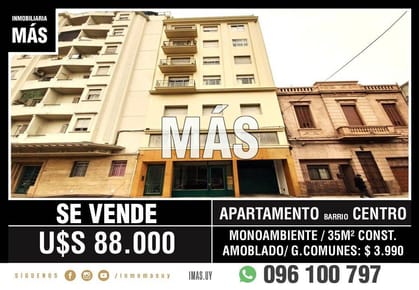 Apartamento Venta Cordón Montevideo iMas.uy MA