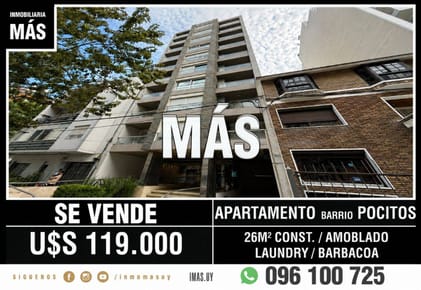 Apartamento Monoambiente Venta Pocitos Nuevo Montevideo iMas.uy LC